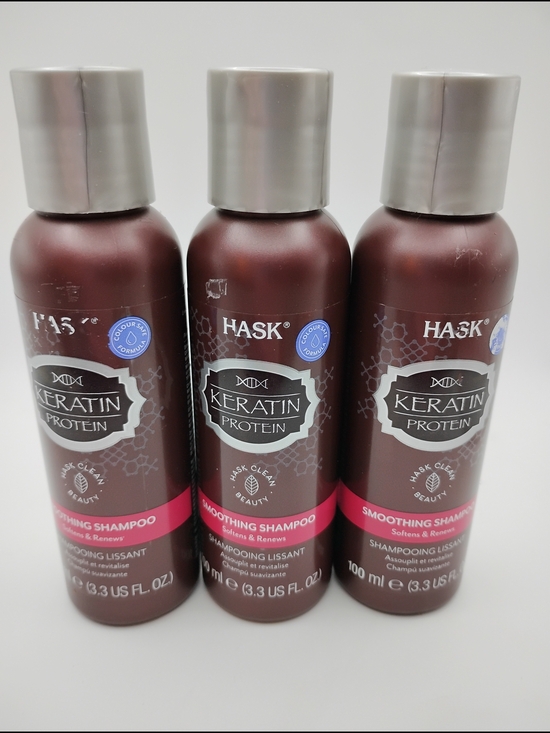 Other - HASK Keratin Protein Smoothing Shampoo - Brown with Pink Label (3-Pack)